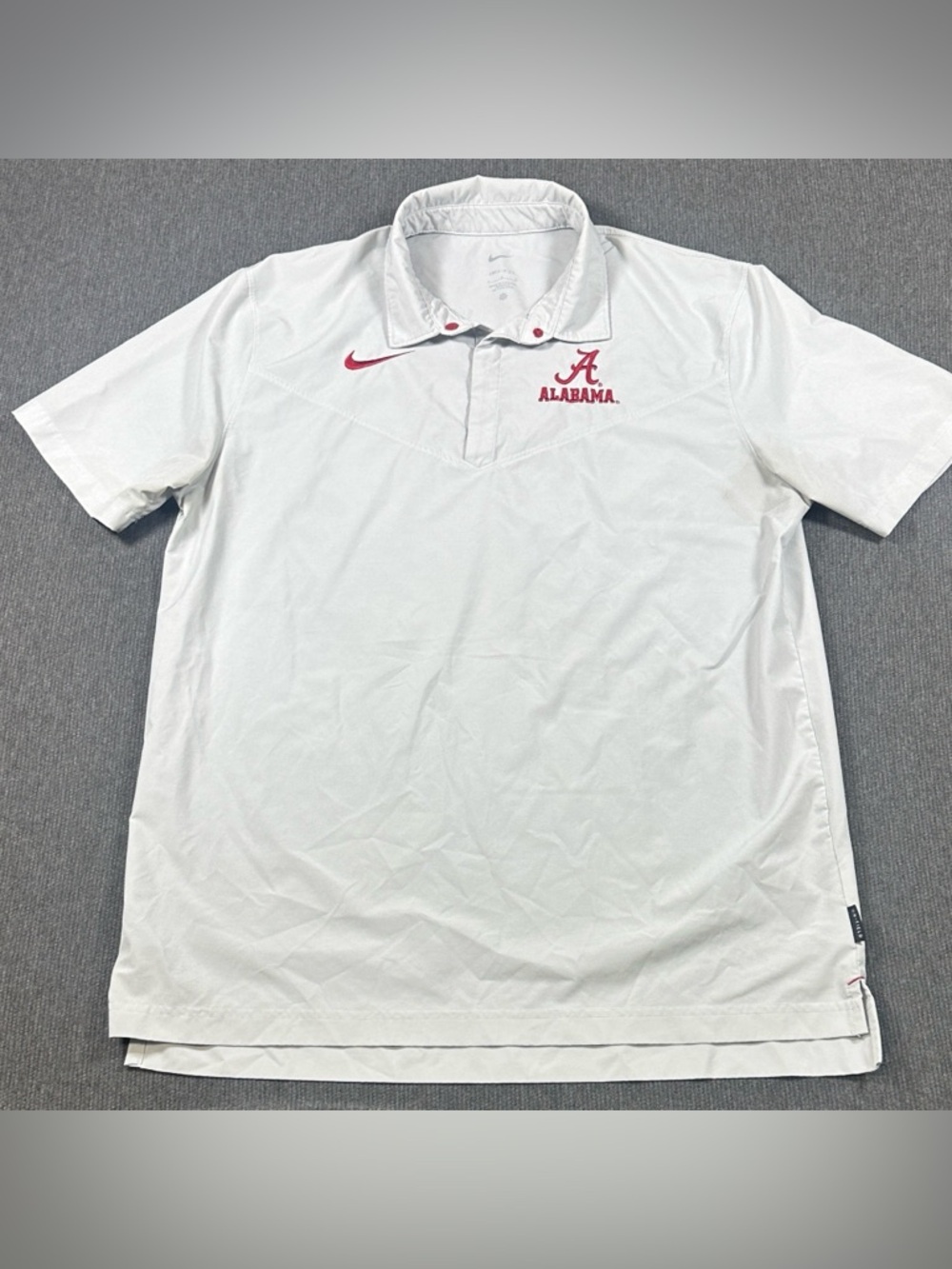 Nike Alabama On Field Dri-Fit 1/4 Snap Collared Pullover Golf Shirt Men’s Large